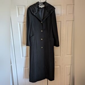 Vintage Lix Claiborne Single Breasted Women's Long Winter Coat Size 8